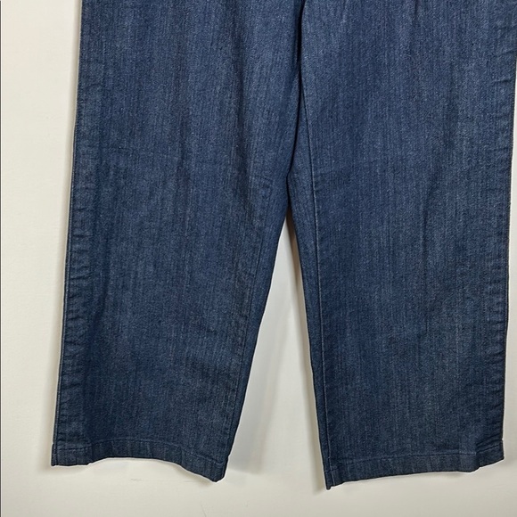 J Crew Rayner Jean Wide Leg Dark Wash Trouser High Waist Sz 26 NEW - Picture 6 of 9